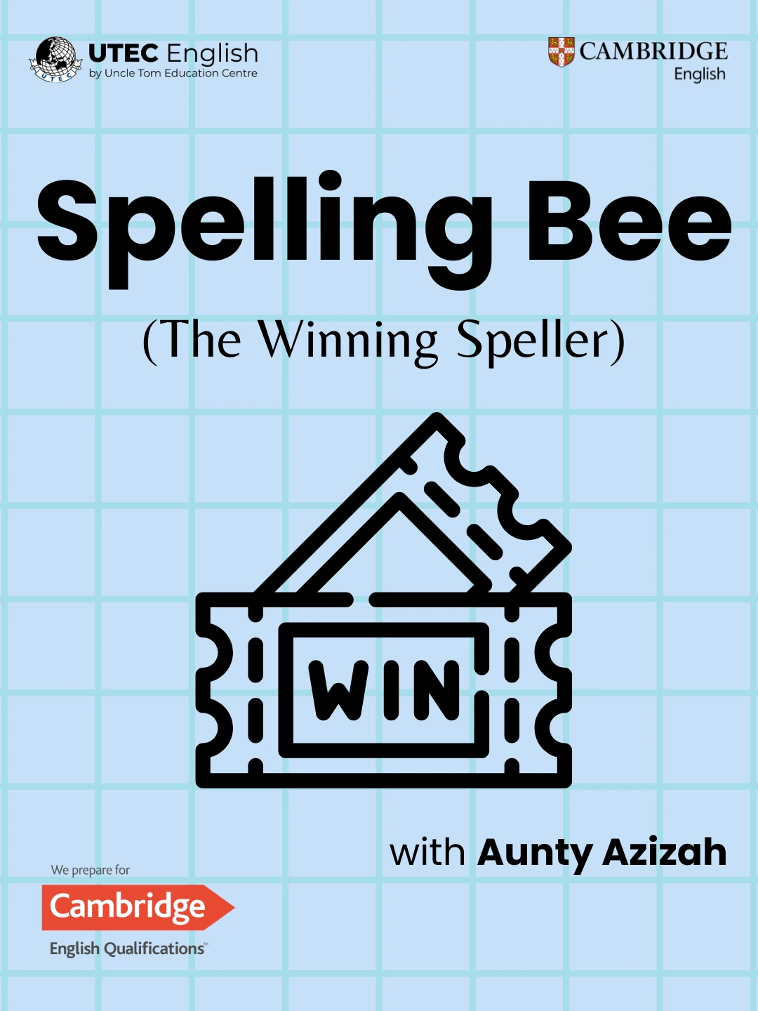 Poster Spelling Bee - The Winning Speller