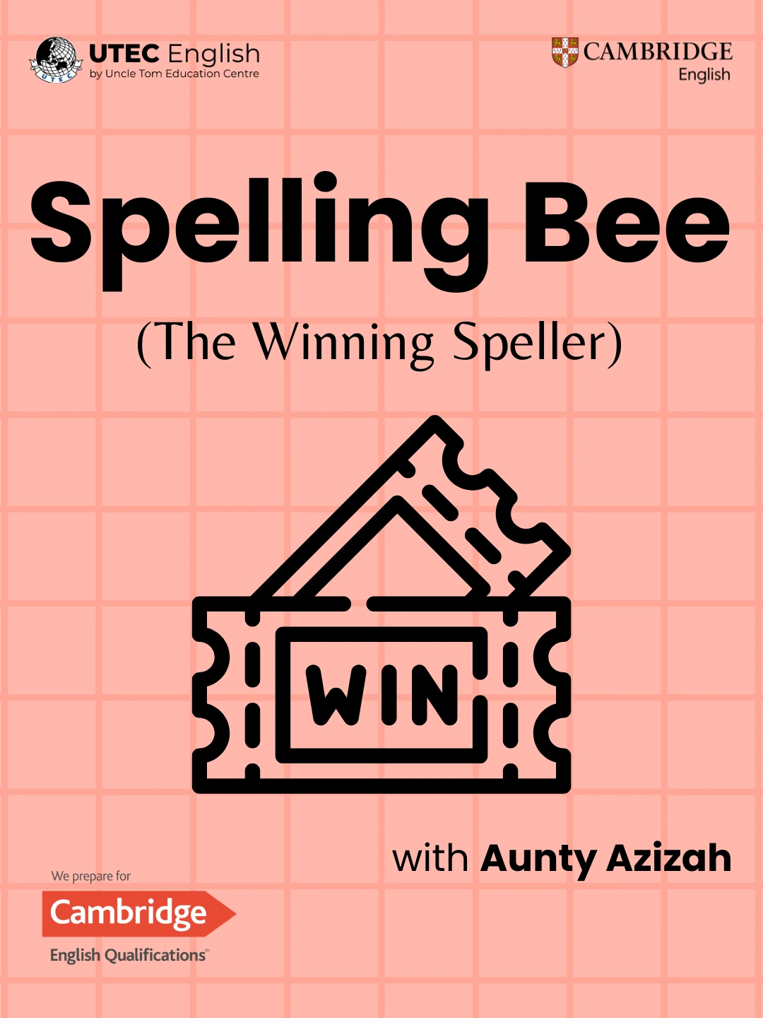 Poster Spelling Bee - The Winning Speller