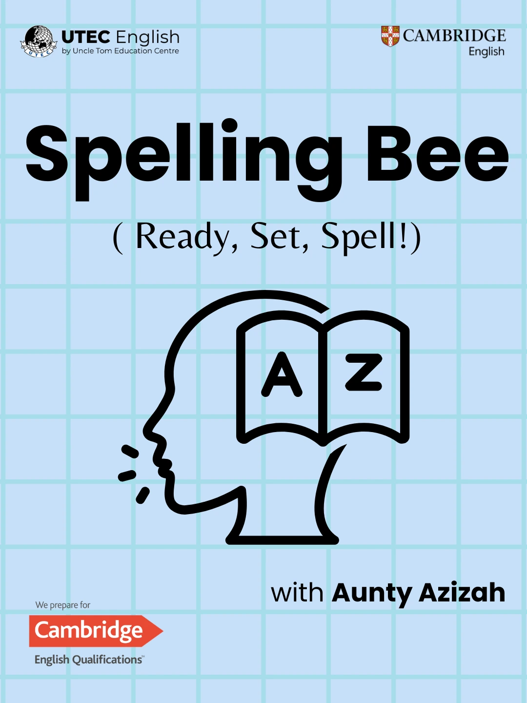 Poster Spelling Bee - Ready, Set, Spell