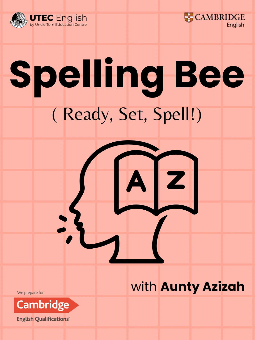 Poster Spelling Bee - Ready, Set, Spell