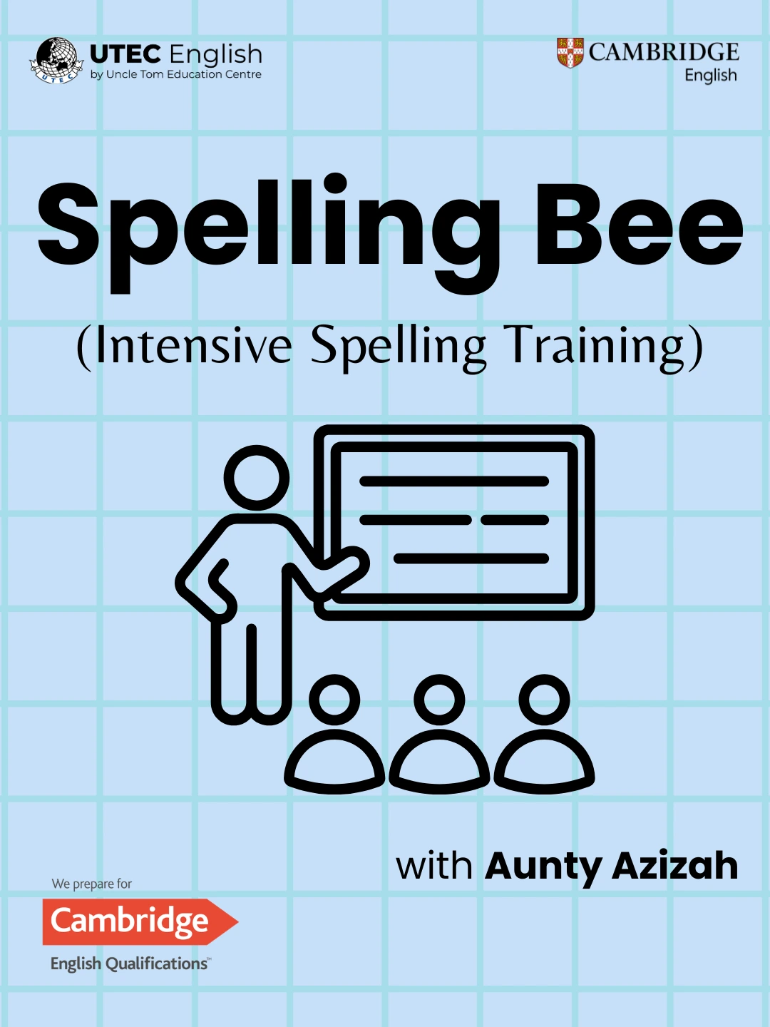 Poster Spelling Bee - Intensive Spelling Training