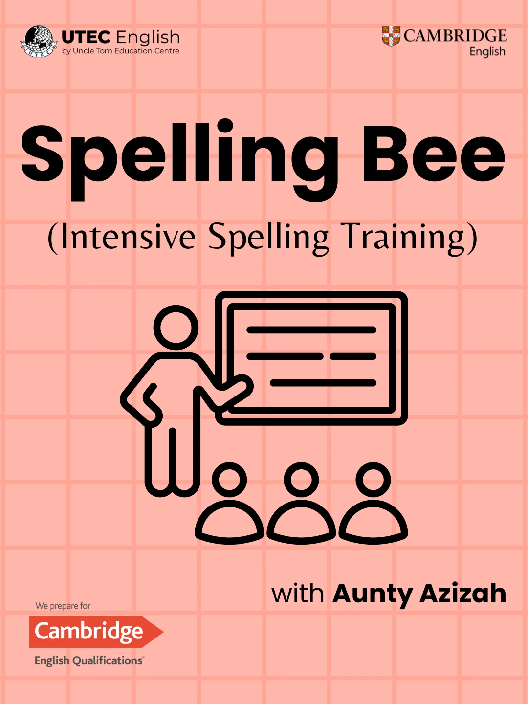 Poster Spelling Bee - Intensive Spelling Training